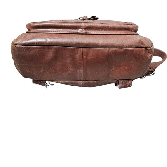 The Sak Ventura Convertible Backpack Distressed Brown Leather Crossbody Bag - Picture 13 of 16